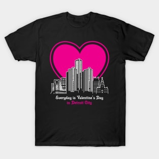 Valentine's Day in Detroit City T-Shirt